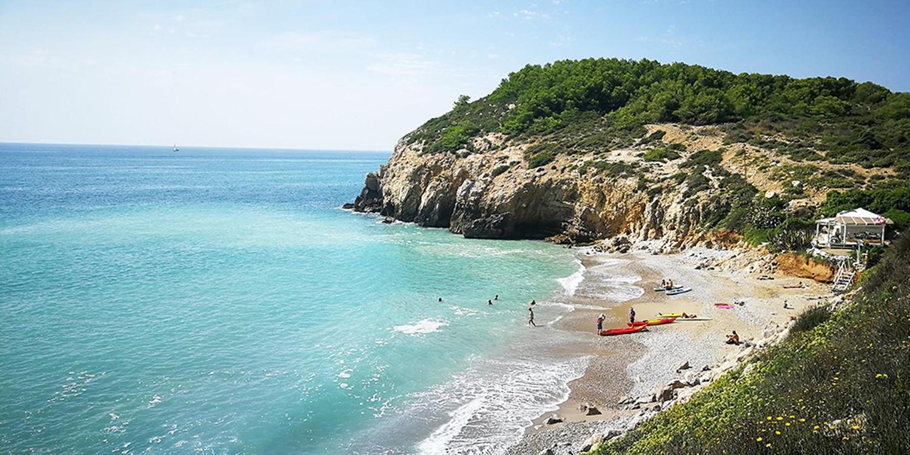 New Beside Sitges With Pool Beside Beach Daire Vilanova i la Geltrú Dış mekan fotoğraf